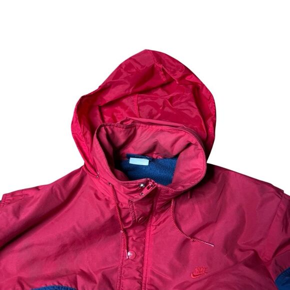 Vintage 80s 90s Nike Fleece Lined Windbreaker Pullover Sailing Large - Picture 8 of 10